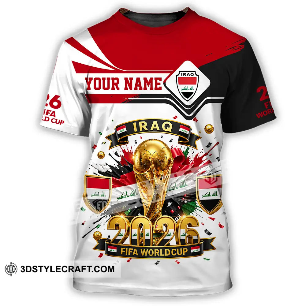 Unisex Shirt - Custom Iraq World Cup 2026 3D Shirt - T-Shirt / S - T-shirt