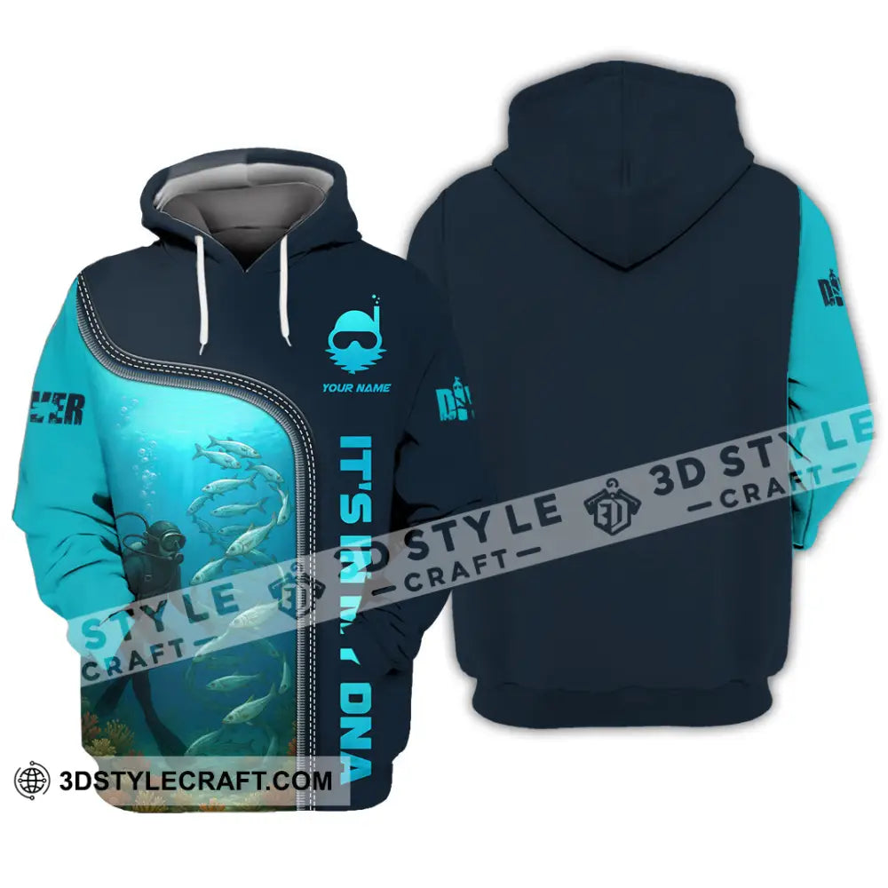 Unisex Shirt - Custom It Is In My DNA Shirt For Diver Hoodie / S T-shirt