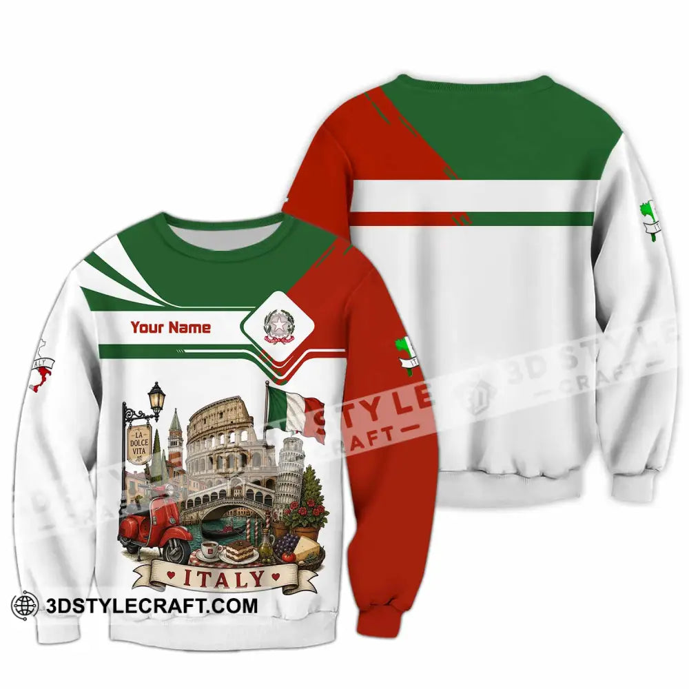 Unisex Shirt - Custom Italy Shirt - Long Sleeve / S - T-shirt