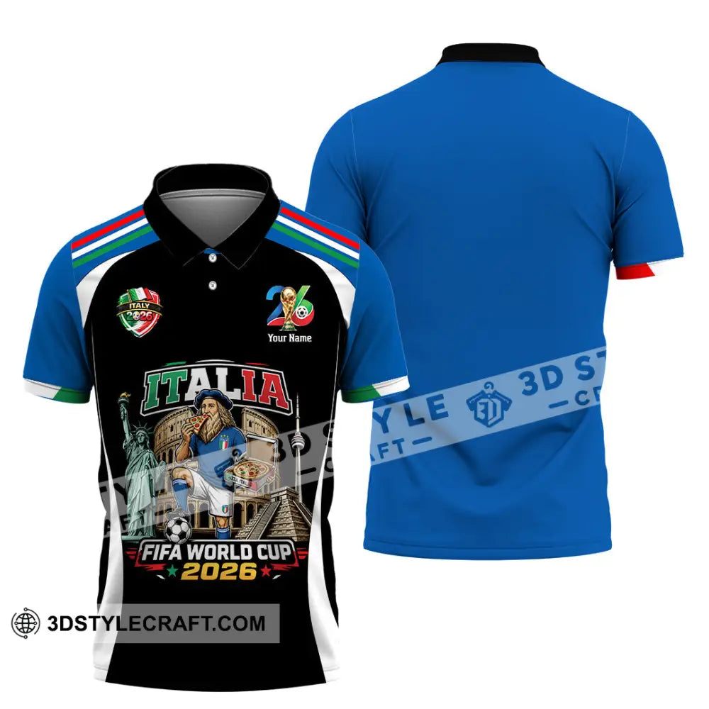 Unisex Shirt - Custom Italy World Cup 2026 Shirt - Polo Shirt / S - T-shirt