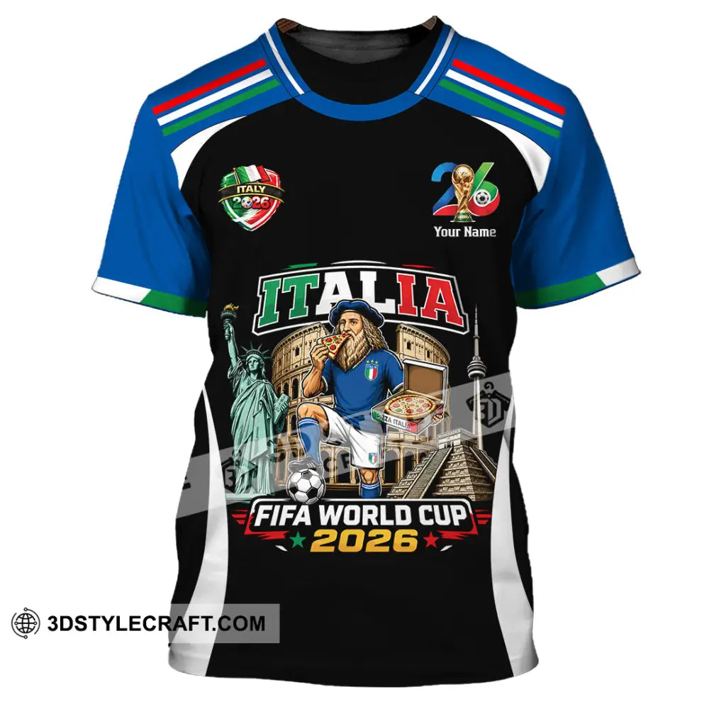 Unisex Shirt - Custom Italy World Cup 2026 Shirt - T-Shirt / S - T-shirt