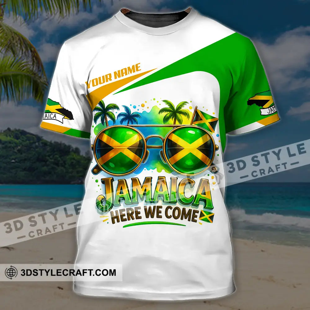 Unisex Shirt - Custom Jamaica Here We Come Shirt T-Shirt / S T-shirt