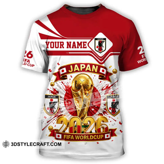 Unisex Shirt - Custom Japan World Cup 2026 3D Shirt - T-Shirt / S - T-shirt