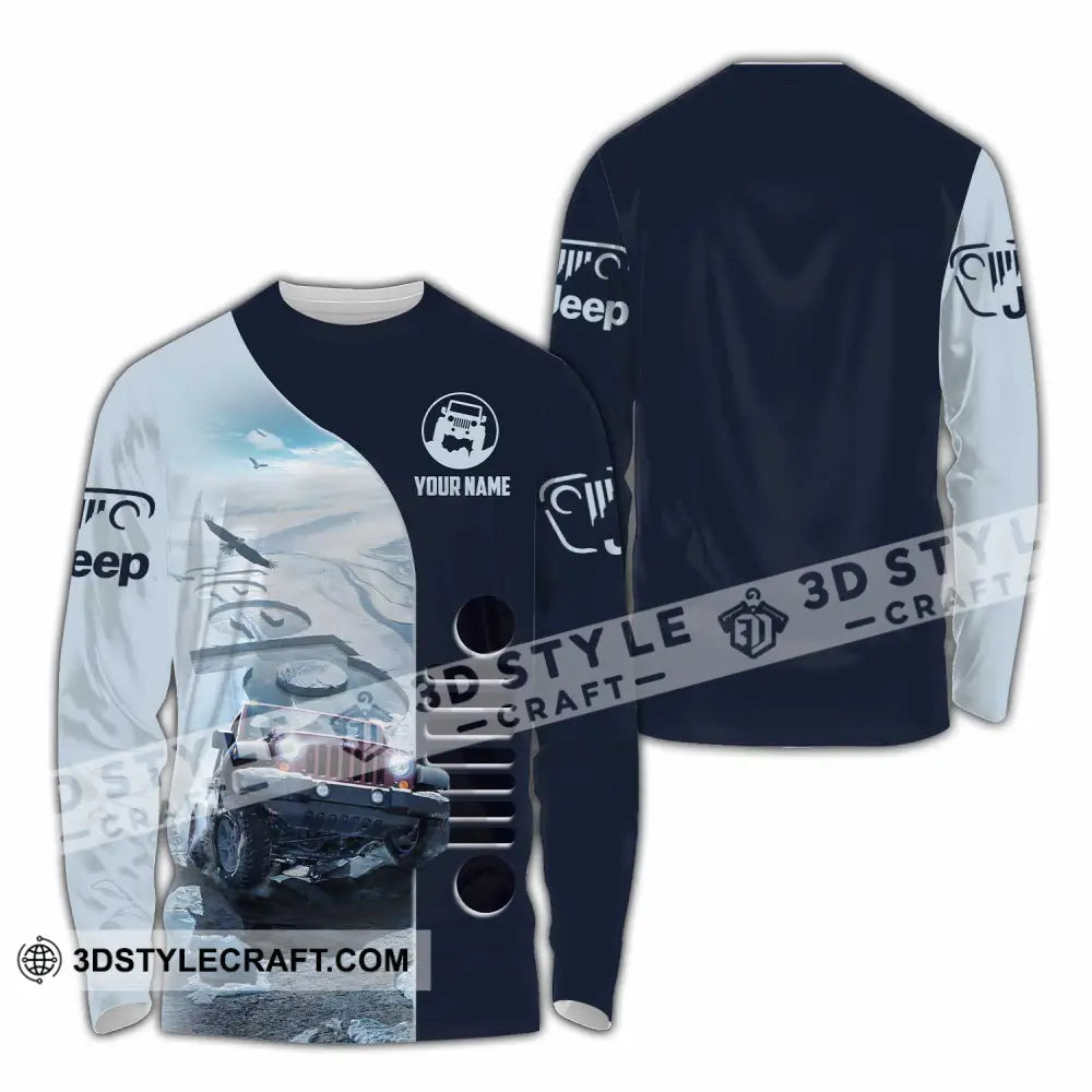 Unisex Shirt - Custom Jeep Car Sport Shirt Long Sleeve Shirt / S T-shirt