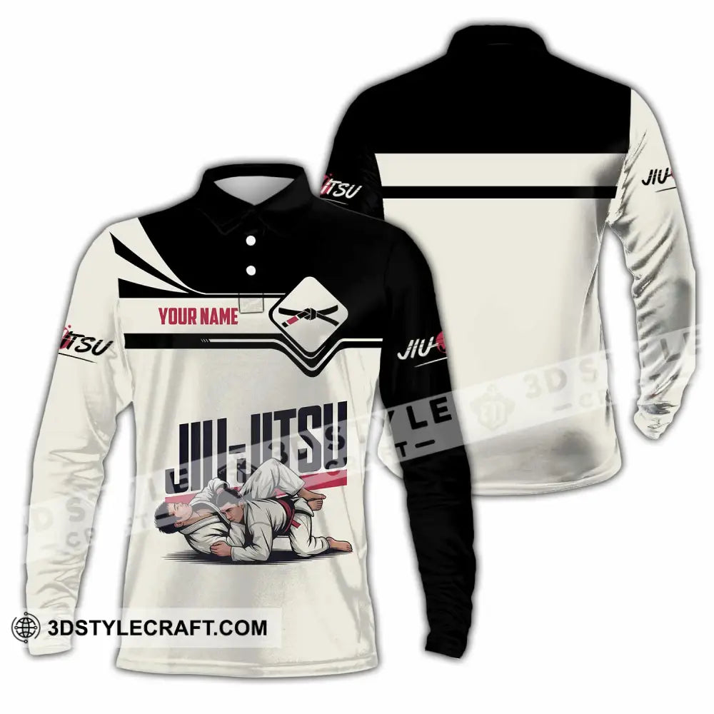 Unisex Shirt - Custom Jiu Jitsu 3D Shirt - Long Sleeve Polo / S - T-shirt