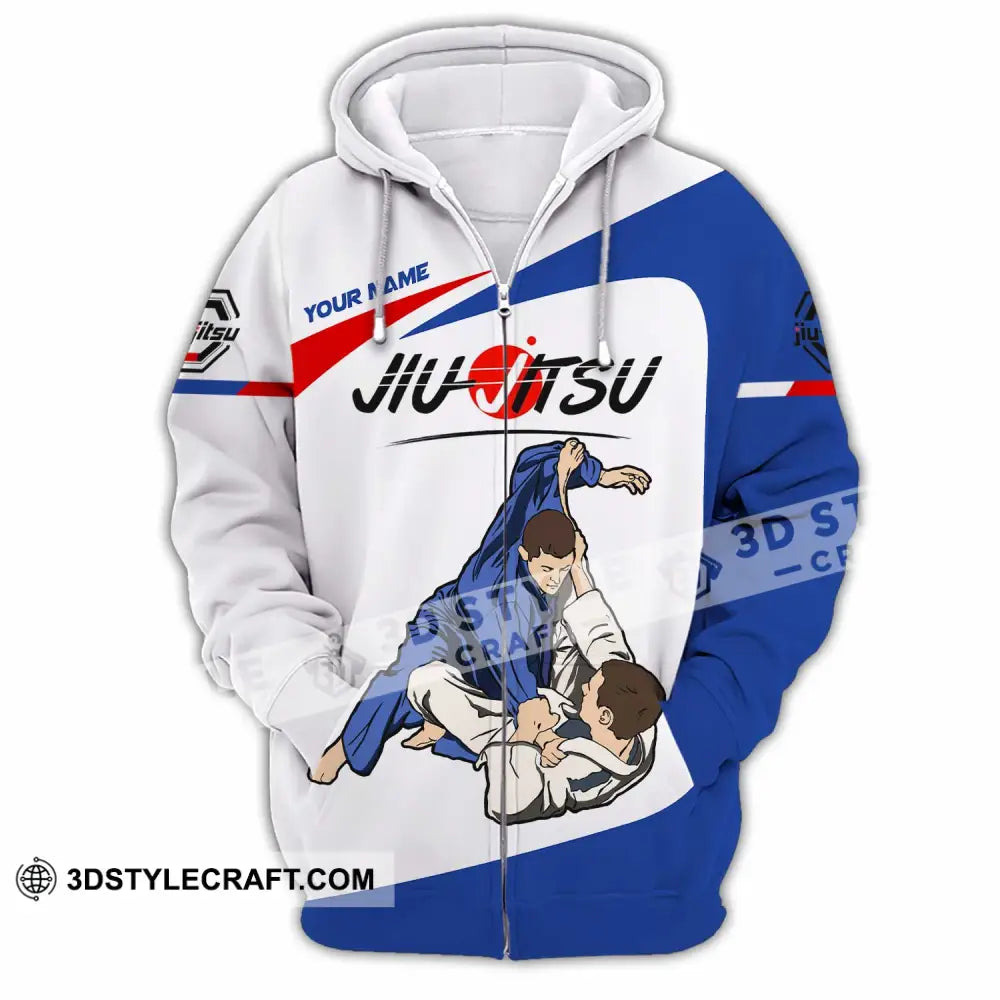 Unisex Shirt - Custom Jiu Jitsu Player Sport Shirt Zipper Hoodie / S T-shirt