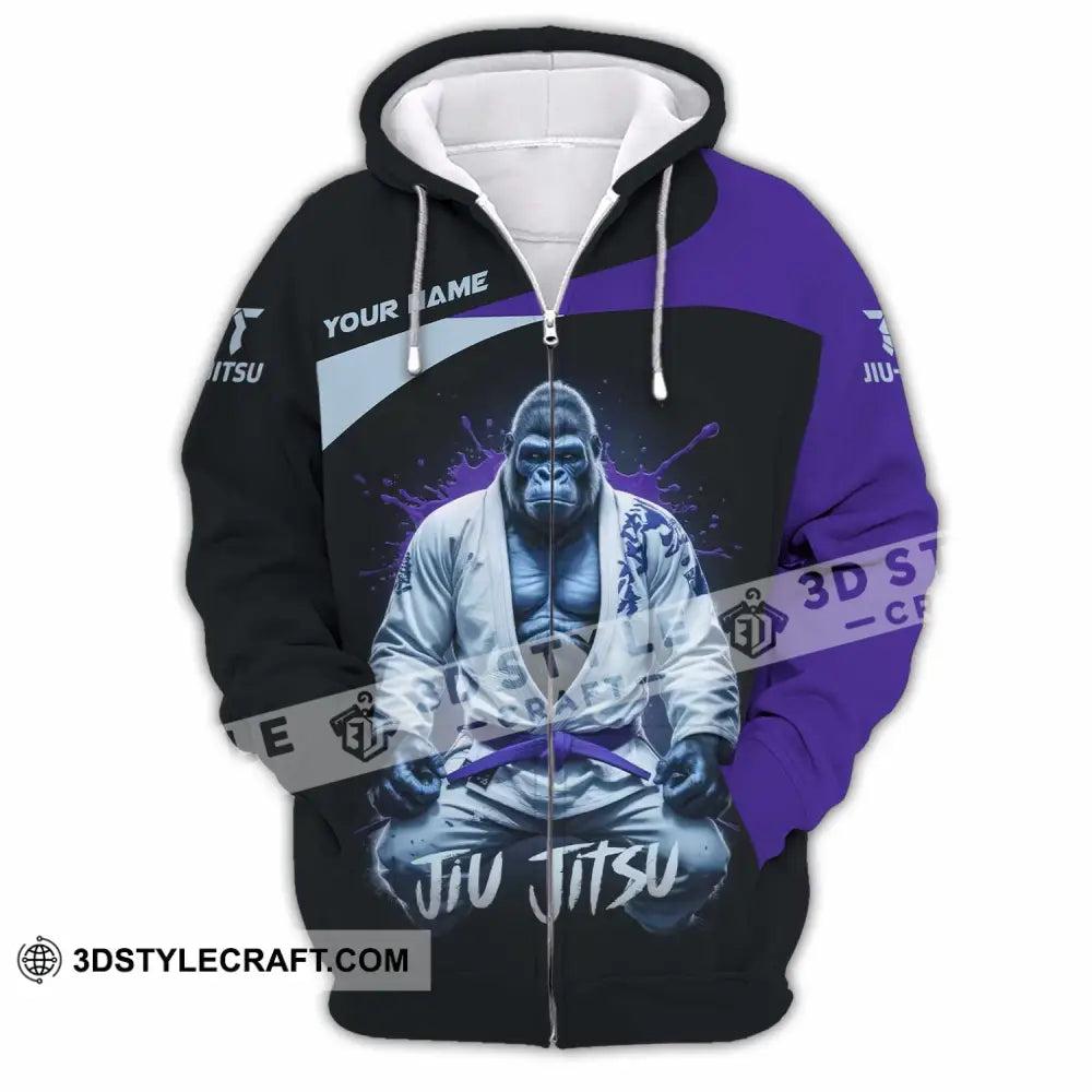 Unisex Shirt - Custom Jiu Jitsu Shirt Zipper Hoodie / S T-shirt