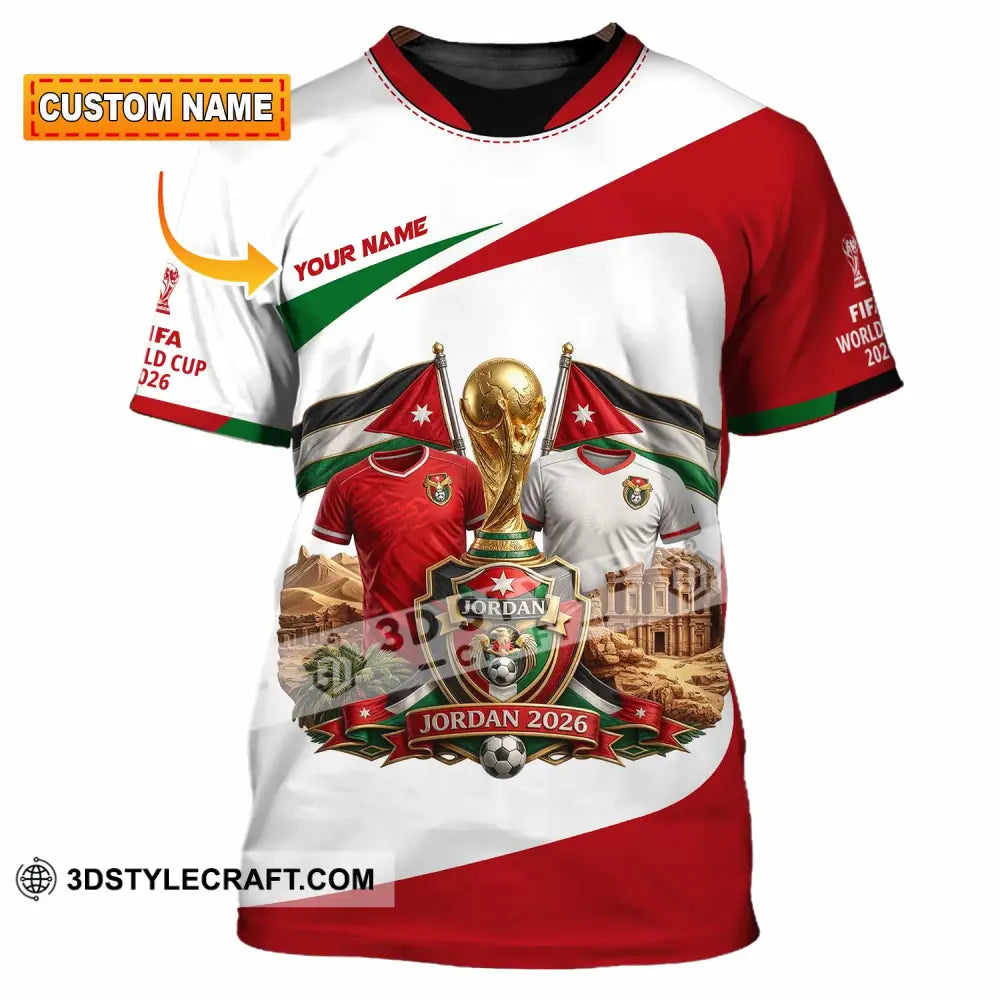Unisex Shirt - Custom Jordan World Cup 2026 3D Shirt - T-shirt