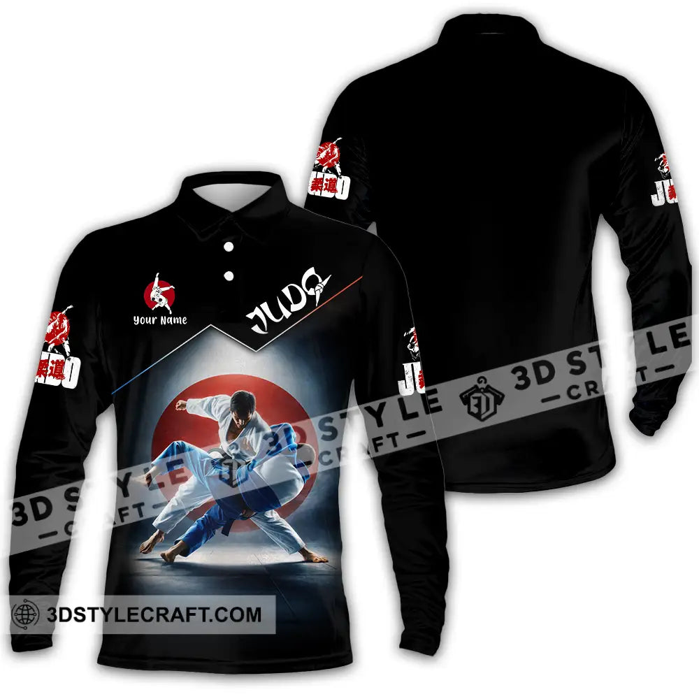 Unisex Shirt - Custom Judo 3D Shirt Long Sleeve Polo / S T-shirt