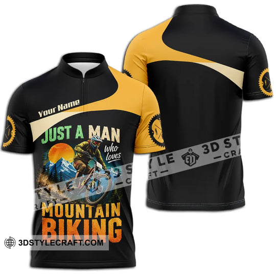 Unisex Shirt - Custom Just A Man Mountain Biking Shirt style option 2