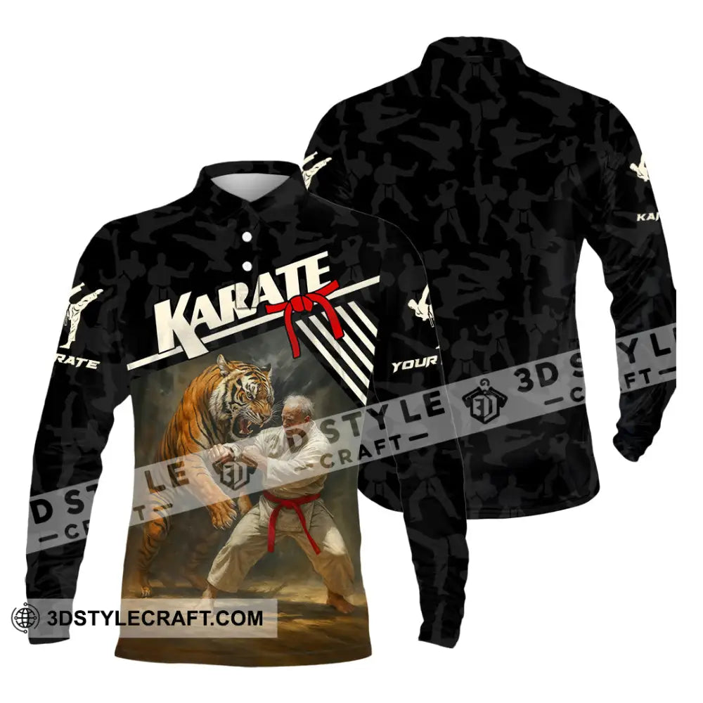 Unisex Shirt - Custom Karate Sport Shirt Long Sleeve Polo / S T-shirt
