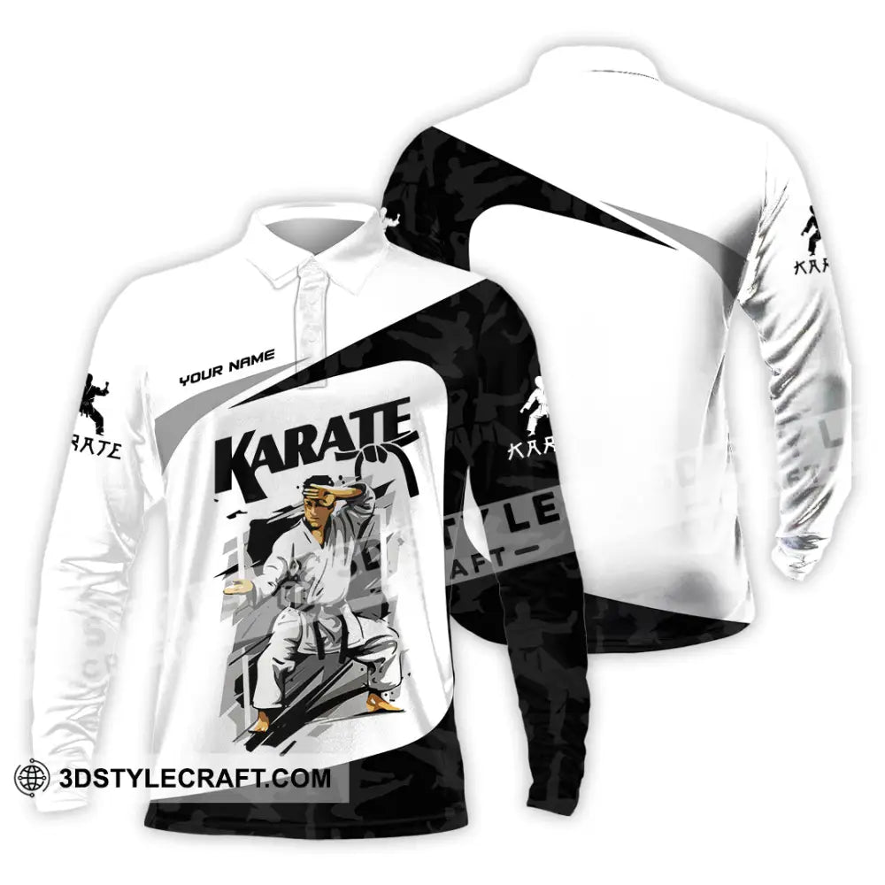 Unisex Shirt - Custom Karate Sport Shirt Long Sleeve Polo / S T-shirt