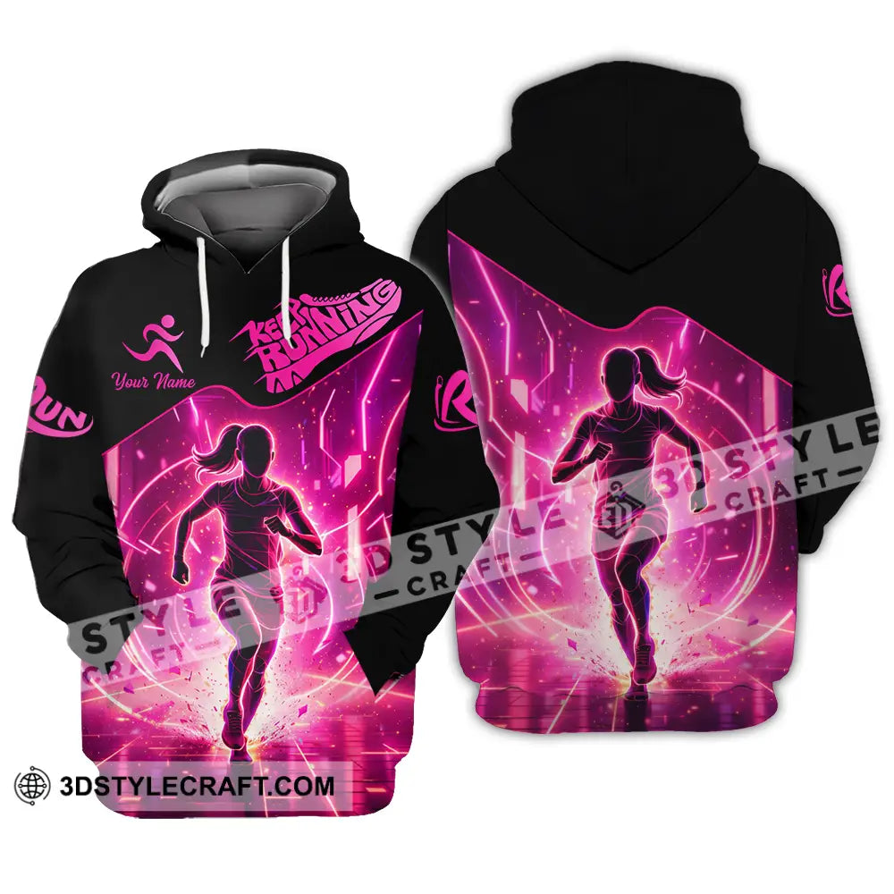 Unisex Shirt - Custom Keep Running 3D Shirt - Hoodie / S - T-shirt