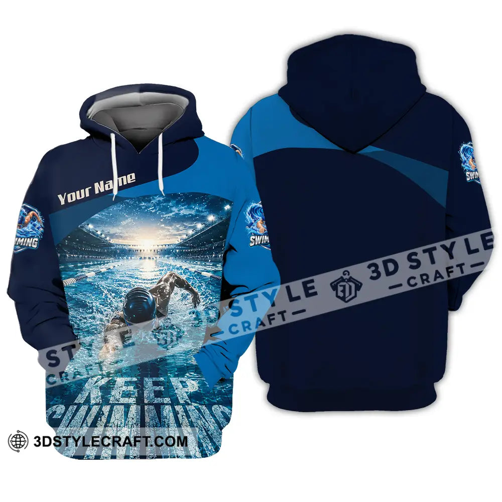 Unisex Shirt - Custom Keep Swimming Shirt - Hoodie / S - T-shirt