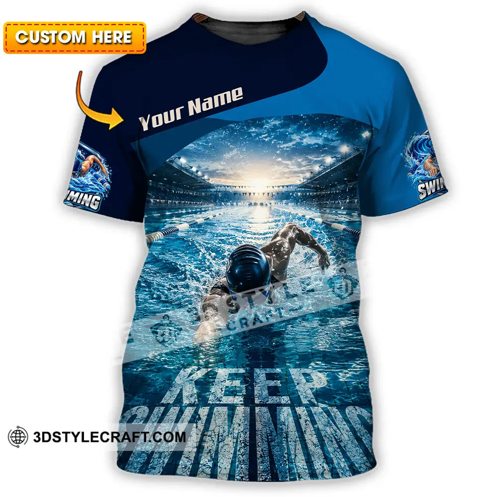 Unisex Shirt - Custom Keep Swimming Shirt - T-shirt