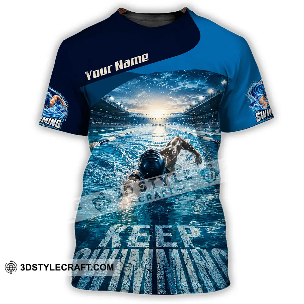 Unisex Shirt - Custom Keep Swimming Shirt - T-Shirt / S - T-shirt