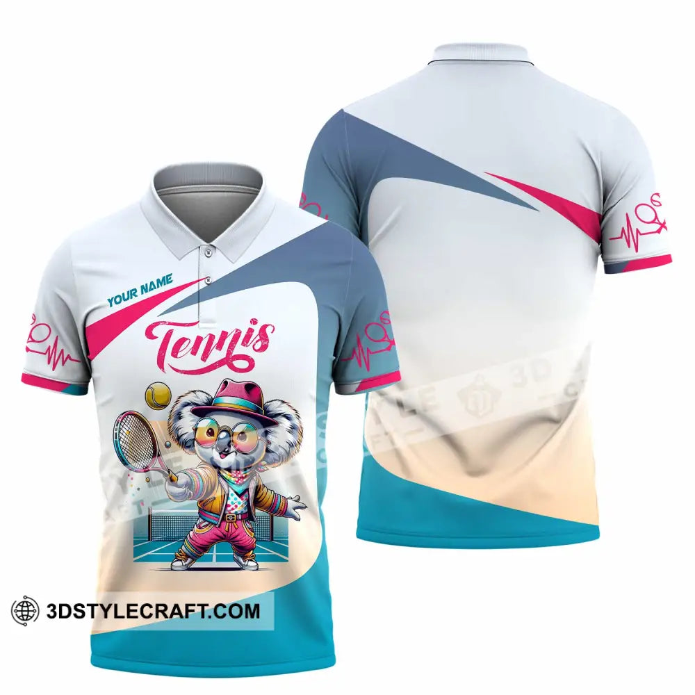 Unisex Shirt Custom Koala Tennis Sport Shirt Polo Shirt / S T shirt