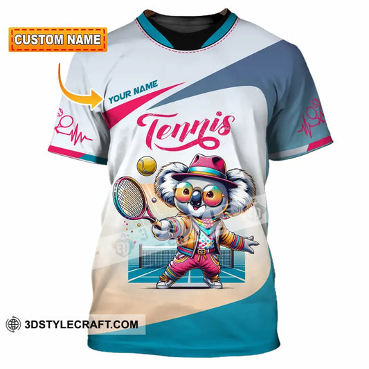Unisex Shirt Custom Koala Tennis Sport Shirt T shirt