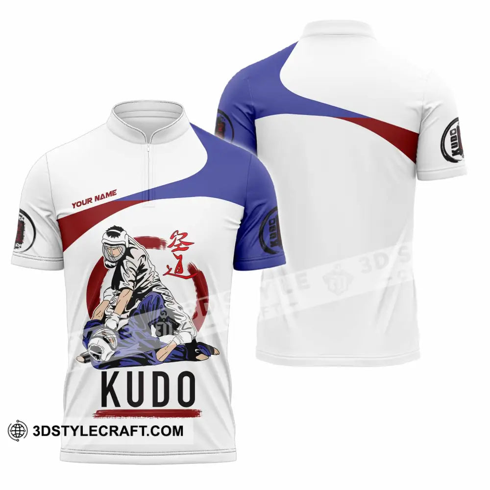 Unisex Shirt - Custom Kudo Lover Sport Shirt Zipper Polo Shirt / S T-shirt