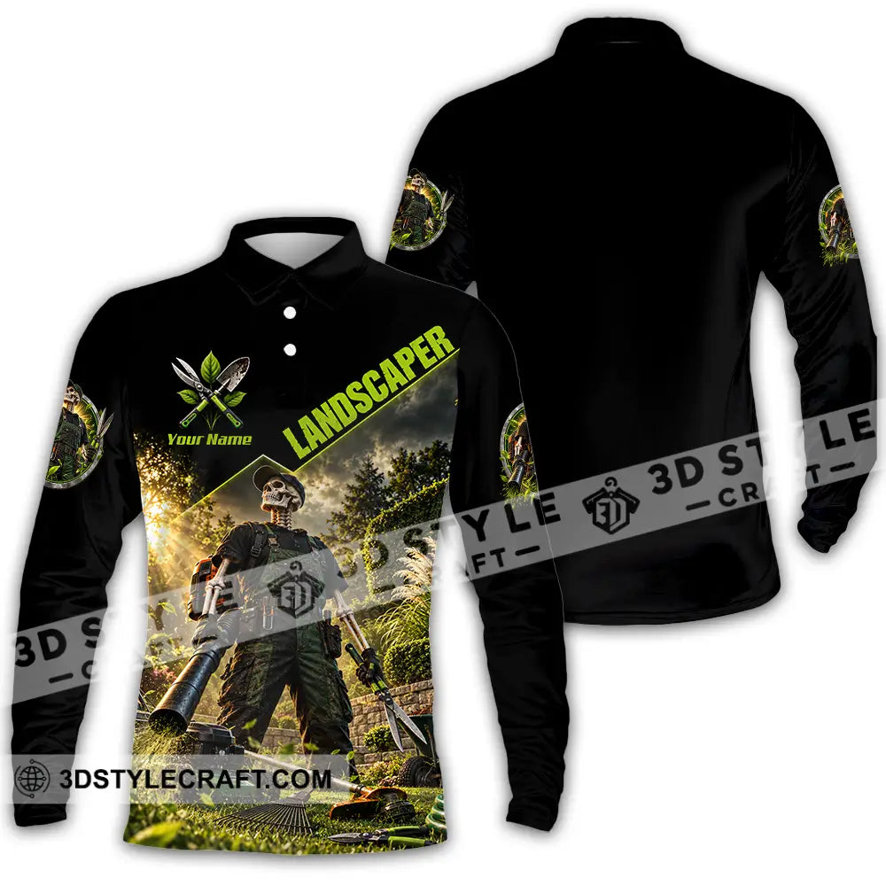 Unisex Shirt - Custom Landscape Shirt - Long Sleeve Polo / S - T-shirt