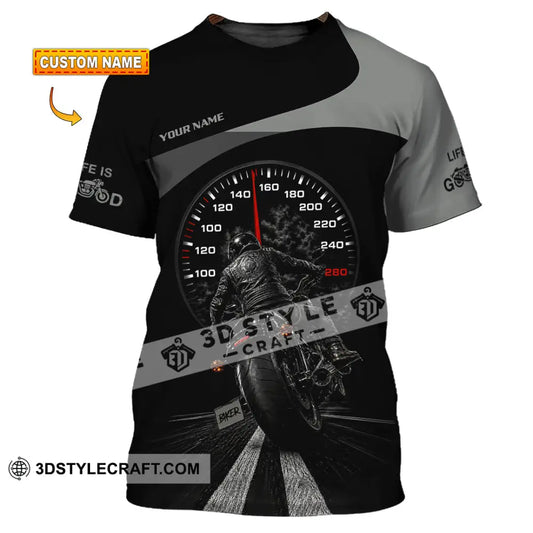 Unisex Shirt - Custom Life Is Good Biker Shirt - T-shirt