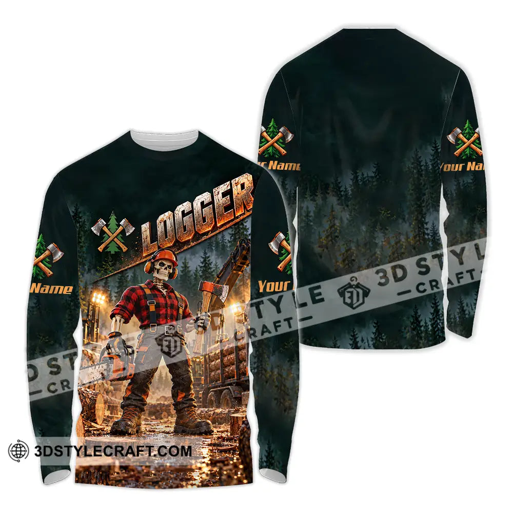 Unisex Shirt - Custom Logger Shirt - Long Sleeve Shirt / S - T-shirt