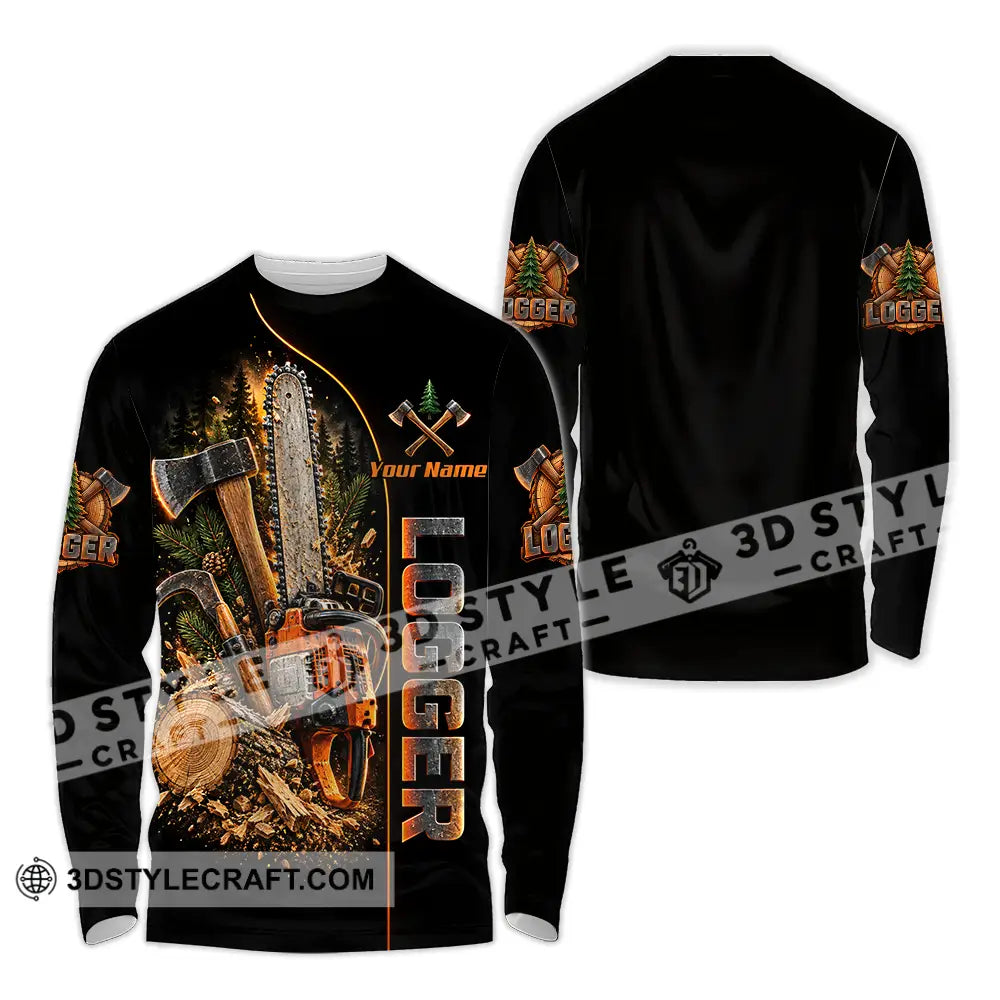 Unisex Shirt - Custom Logger Shirt - Long Sleeve Shirt / S - T-shirt