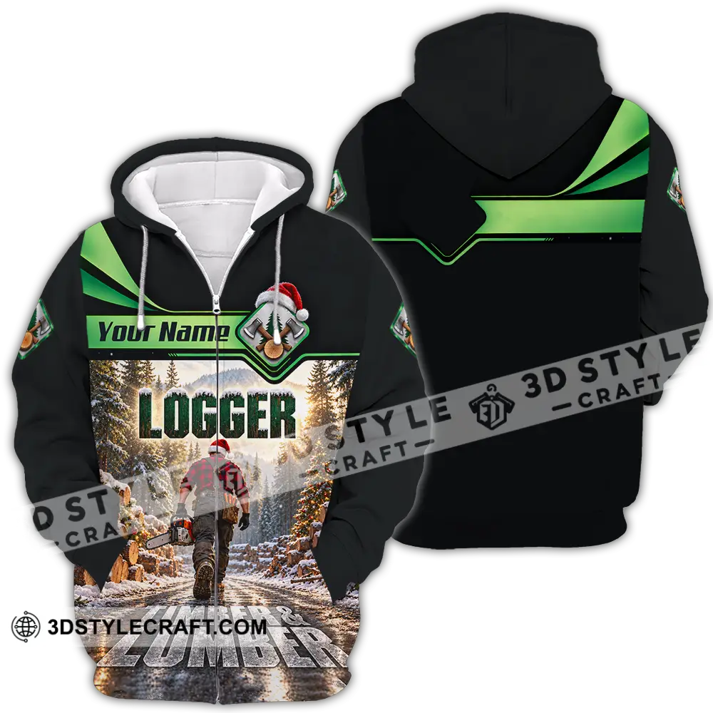 Unisex Shirt - Custom Logger Shirt - Zipper Hoodie / S - T-shirt