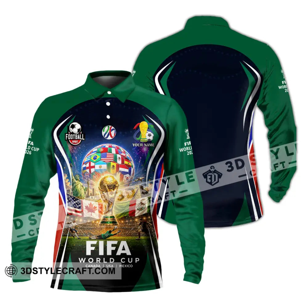 Unisex Shirt - Custom World Cup 2026 Shirt - Long Sleeve Polo / S - T-shirt