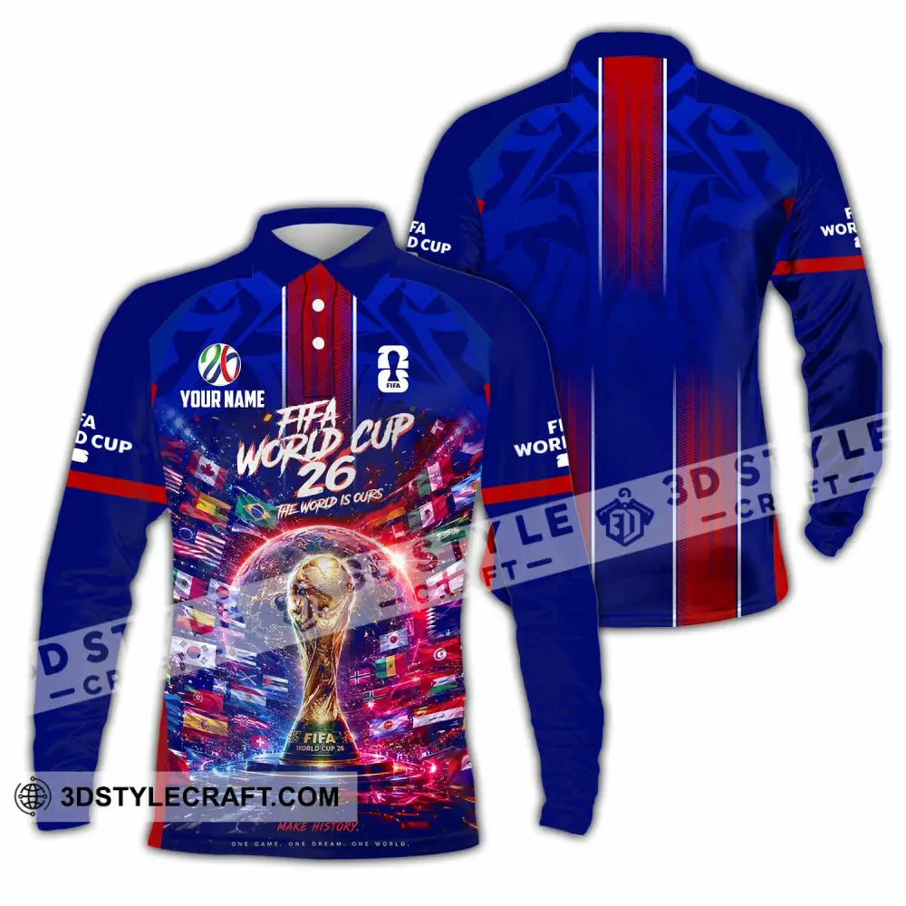 Unisex Shirt - Custom World Cup 2026 Shirt - Long Sleeve Polo / S - T-shirt