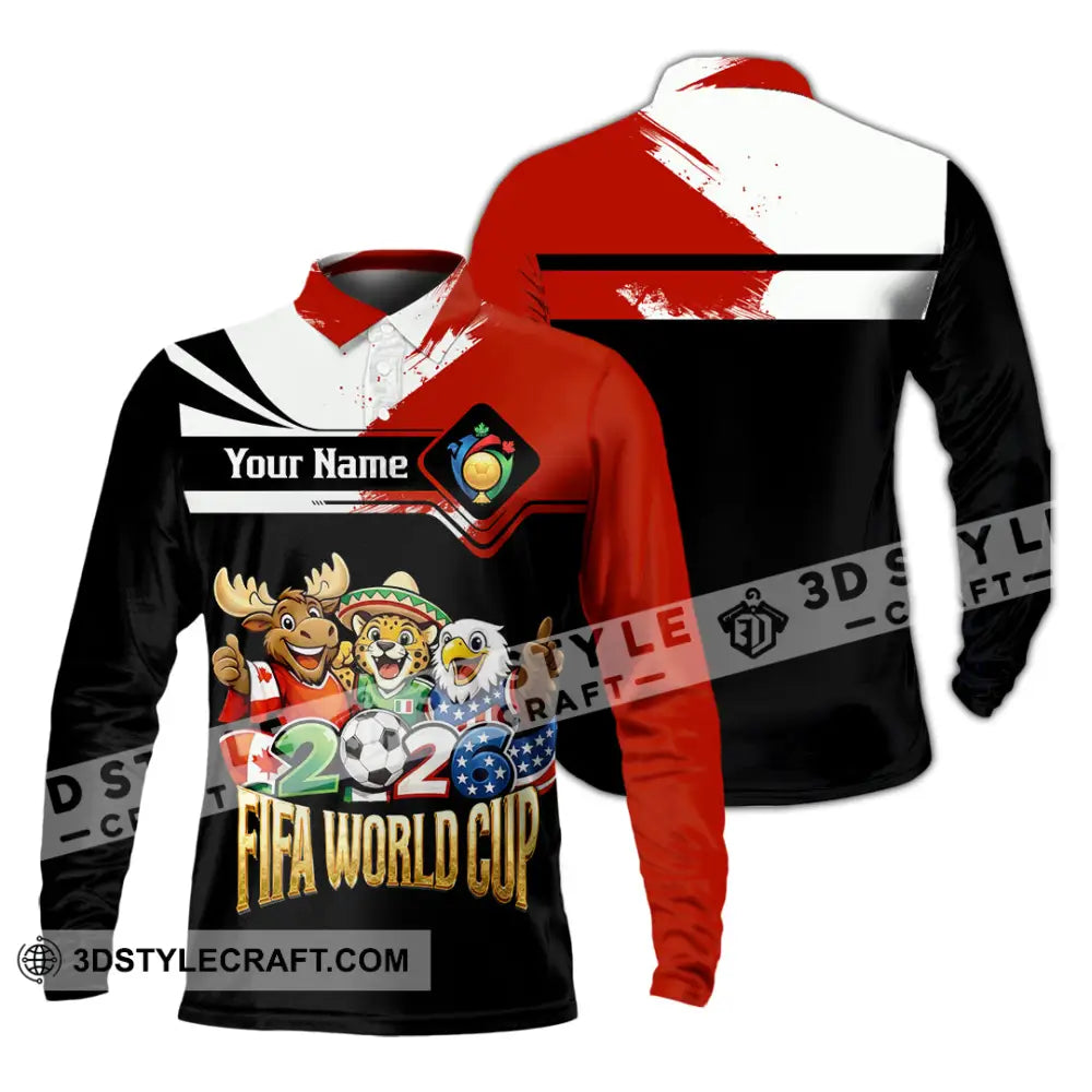 Unisex Shirt - Custom World Cup 2026 Shirt - Long Sleeve Polo / S - T-shirt