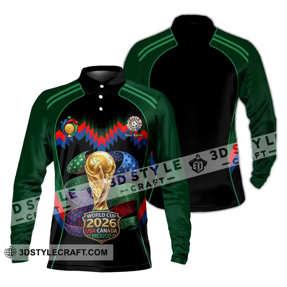 Unisex Shirt - Custom World Cup 2026 Shirt - Long Sleeve Polo / S - T-shirt