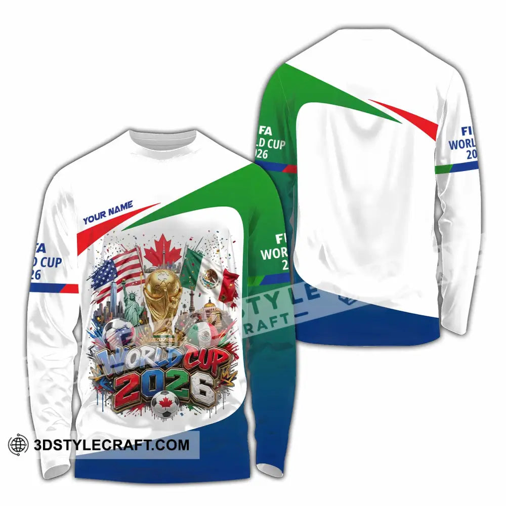 Unisex Shirt - Custom World Cup 2026 Shirt - Long Sleeve Shirt / S - T-shirt