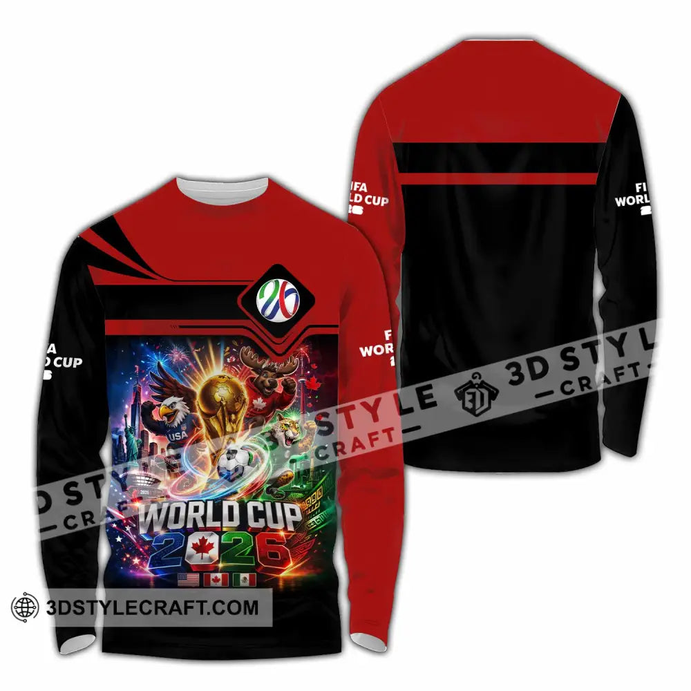 Unisex Shirt - Custom World Cup 2026 Shirt - Long Sleeve Shirt / S - T-shirt