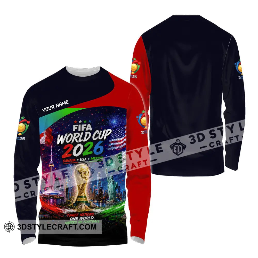 Unisex Shirt - Custom World Cup 2026 Shirt - Long Sleeve Shirt / S - T-shirt