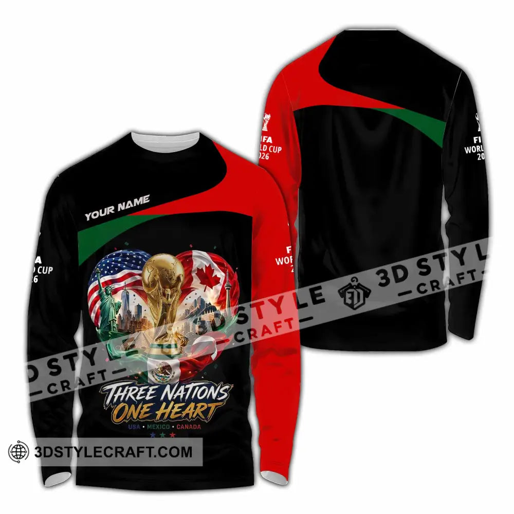 Unisex Shirt - Custom World Cup 2026 Shirt - Long Sleeve Shirt / S - T-shirt