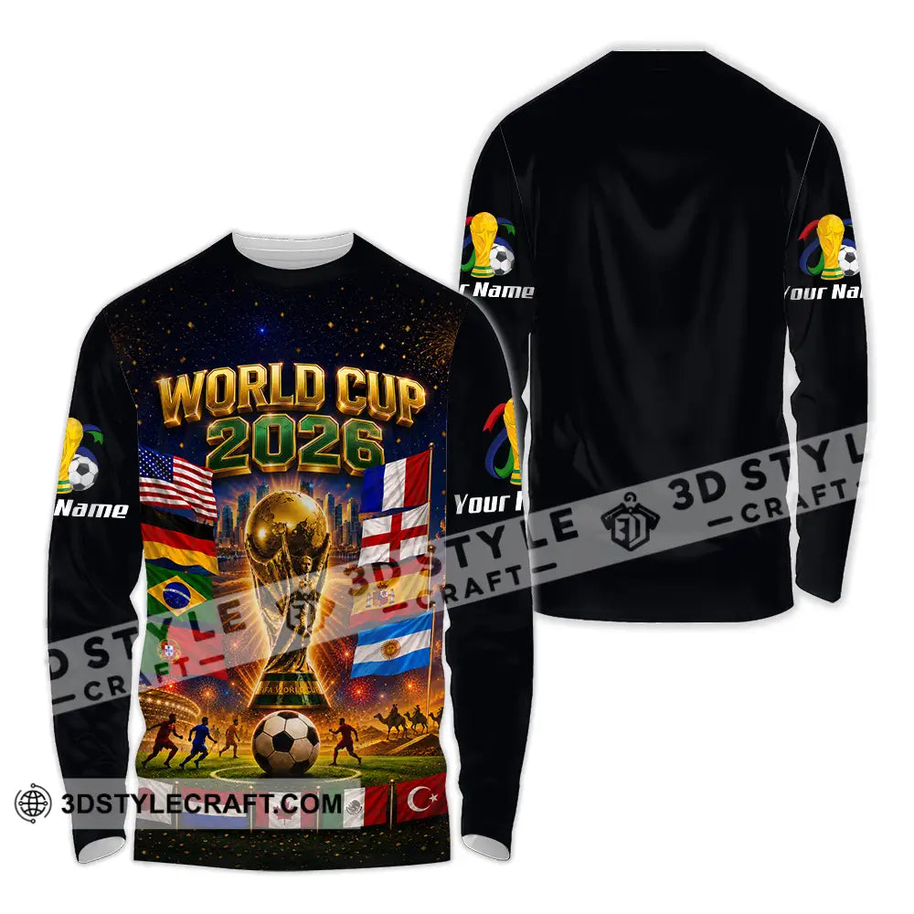 Unisex Shirt - Custom World Cup 2026 Shirt - Long Sleeve Shirt / S - T-shirt