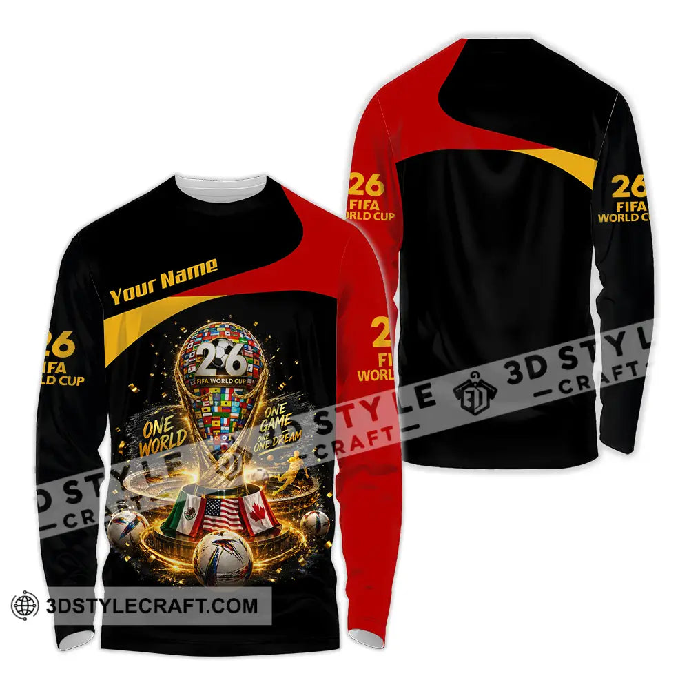 Unisex Shirt - Custom World Cup 2026 Shirt - Long Sleeve Shirt / S - T-shirt