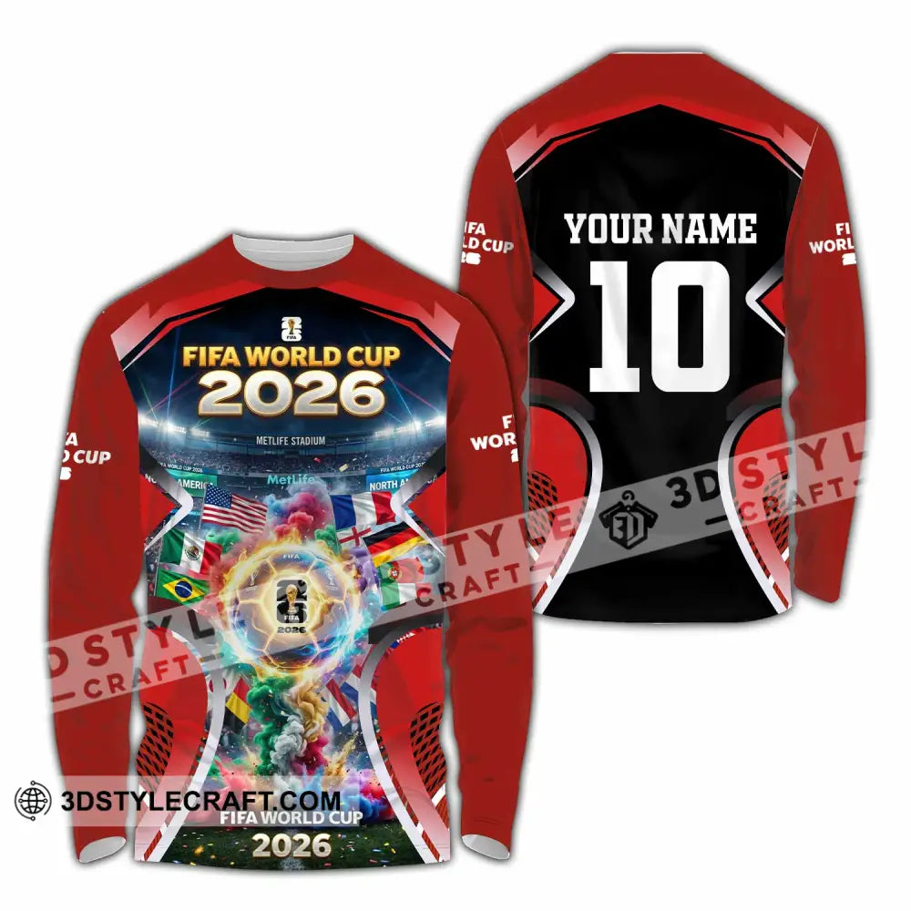 Unisex Shirt - Custom World Cup 2026 Shirt - Long Sleeve Shirt / S - T-shirt