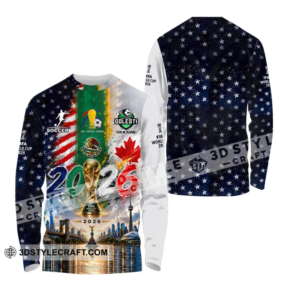 Unisex Shirt - Custom World Cup 2026 Shirt - Long Sleeve Shirt / S - T-shirt