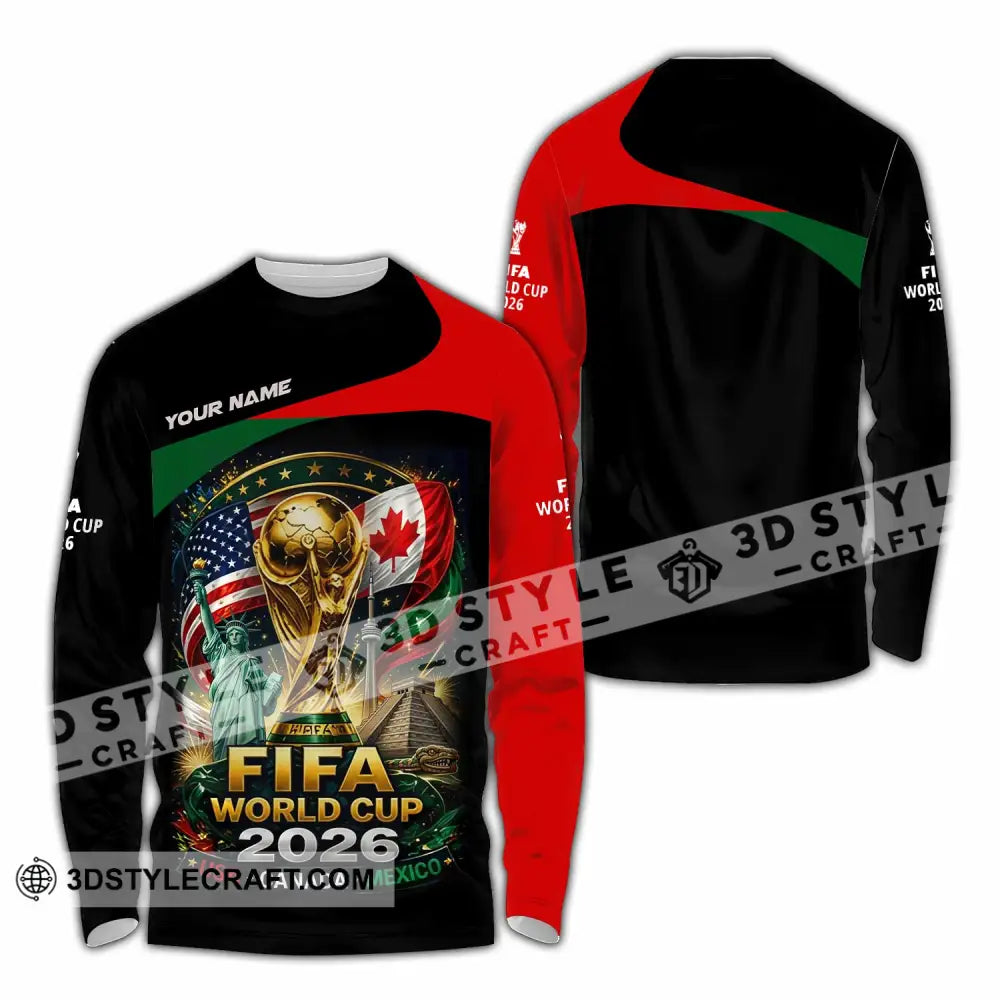 Unisex Shirt - Custom World Cup 2026 Shirt - Long Sleeve Shirt / S - T-shirt