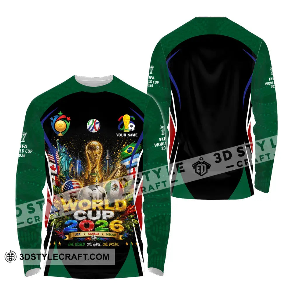 Unisex Shirt - Custom World Cup 2026 Shirt - Long Sleeve Shirt / S - T-shirt