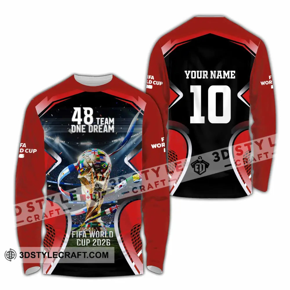 Unisex Shirt - Custom World Cup 2026 Shirt - Long Sleeve Shirt / S - T-shirt