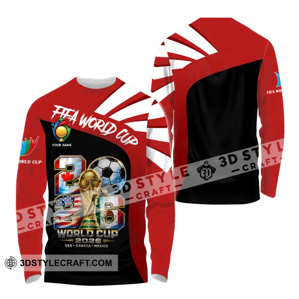 Unisex Shirt - Custom World Cup 2026 Shirt - Long Sleeve Shirt / S - T-shirt