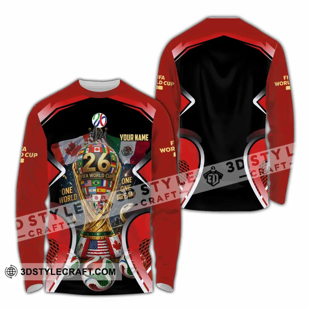 Unisex Shirt - Custom World Cup 2026 Shirt - Long Sleeve Shirt / S - T-shirt
