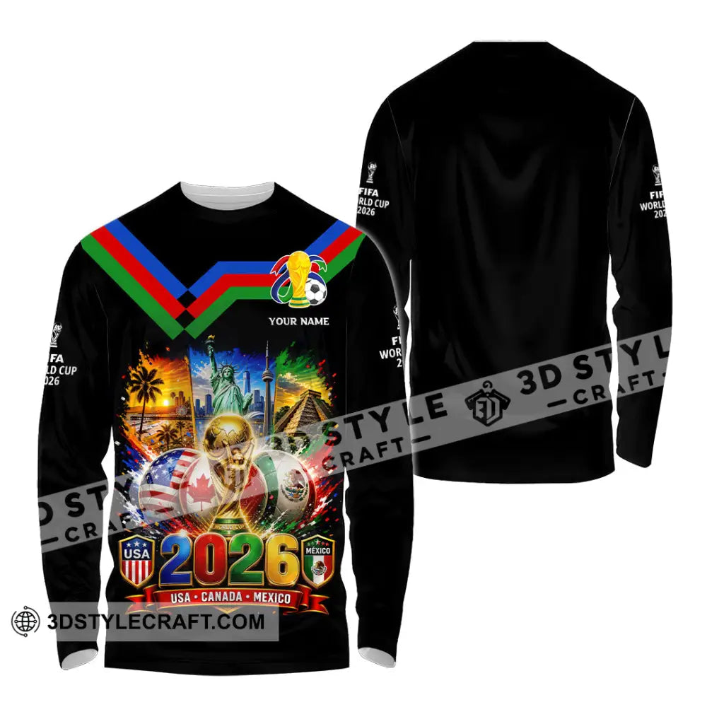 Unisex Shirt - Custom World Cup 2026 Shirt - Long Sleeve Shirt / S - T-shirt