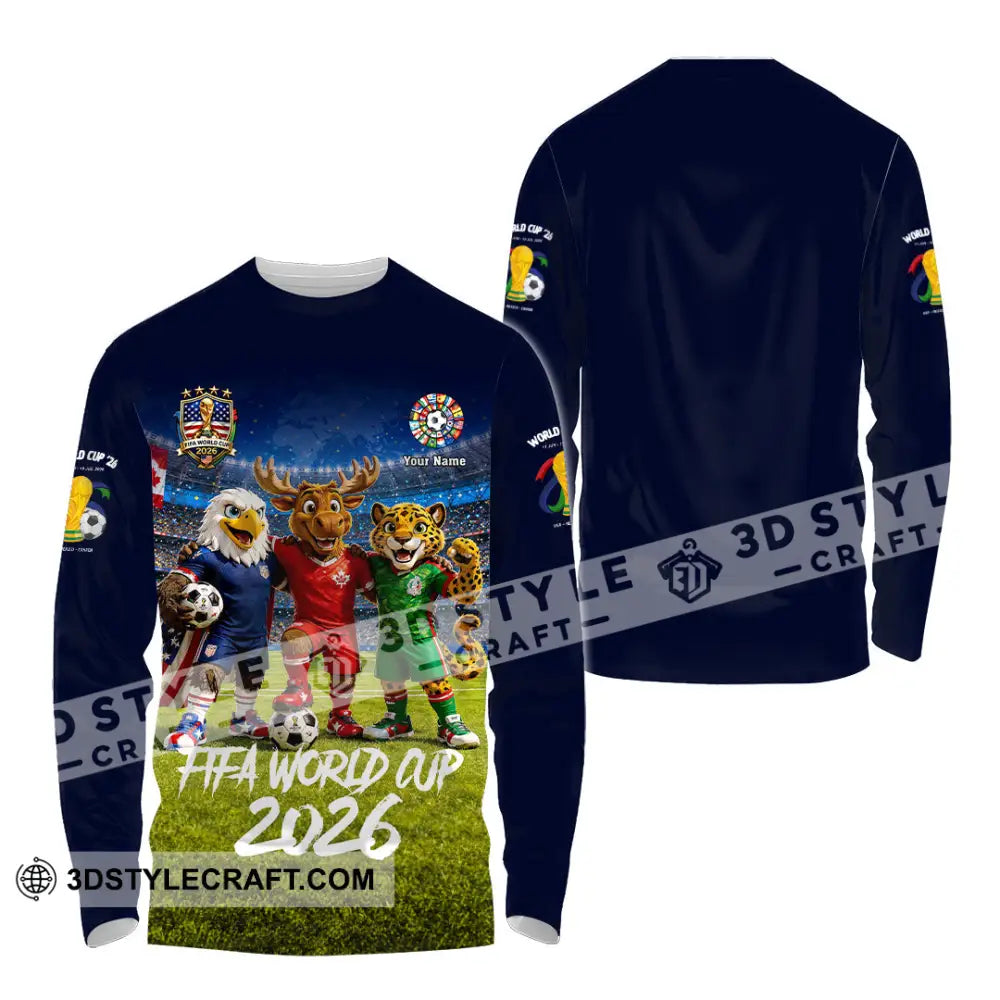 Unisex Shirt - Custom World Cup 2026 Shirt - Long Sleeve Shirt / S - T-shirt