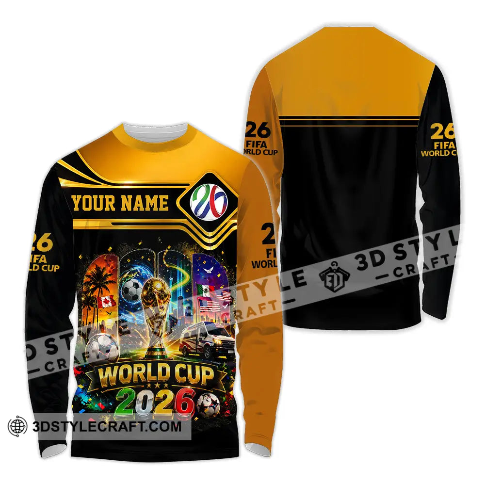 Unisex Shirt - Custom World Cup 2026 Shirt - Long Sleeve Shirt / S - T-shirt
