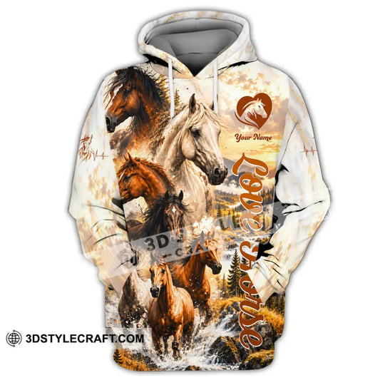 Unisex Shirt - Custom Love Horse Shirt style option 3