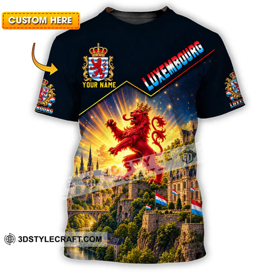 Unisex Shirt - Custom Luxembourg Shirt style option 1